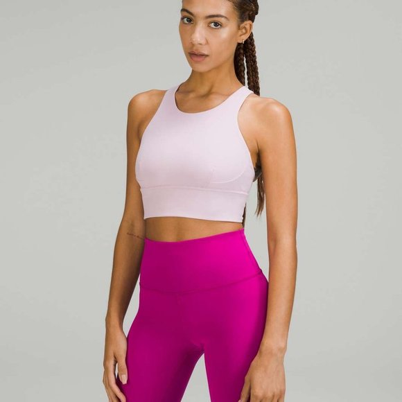 lululemon athletica Other - LULULEMON Wunder Train Longline Bra *Medium Support, C/D Cup Pink Peony